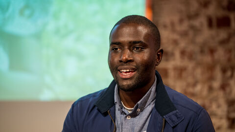 Pitch von Kizito Odhiambo von der AgriBORA GmbH Pitch von Kizito Odhiambo von der AgriBORA GmbH