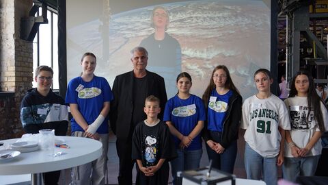 Stand der Weltraum AG der Dietrich-Bonhoeffer-Schule, Lich  Weltraum AG der Dietrich-Bonhoeffer-Schule, Lich
