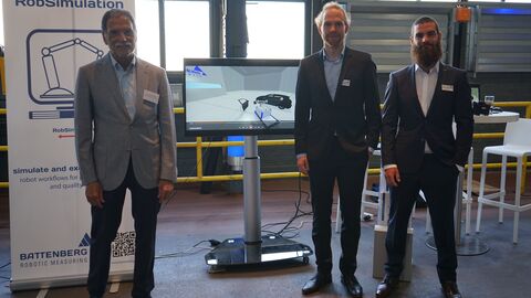 Stand der Firma Battenberg Robotic GmbH & Co.KG Stand der Firma Battenberg Robotic GmbH & Co.KG