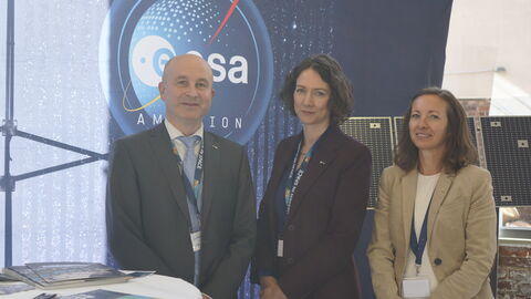 ESOC der ESA, Darmstadt Ausstellerteam des ESOC der ESA