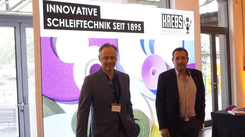 Krebs & Riedel Schleifscheibenfabrik GmbH & Co. KG, Bad Karlshafen Ausstellerteam von Krebs & Riedel