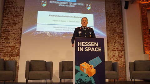Oberst i.G. Alexander G. Richter, Militärischer Leiter des Weltraumkommandos der Bundeswehr (Uedem) Oberst iG Alexander G. Richter,